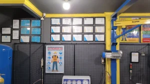 Fasilitas workshop refill FM200 HFC-227ea dan Novec FK5112 terlengkap se Indonesia untuk jasa pengisian ulang tabung clean agent gas fire suppression systems