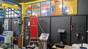 Fasilitas workshop refill FM200 HFC-227ea dan Novec FK5112 terlengkap se Indonesia untuk jasa pengisian ulang tabung clean agent gas fire suppression systems